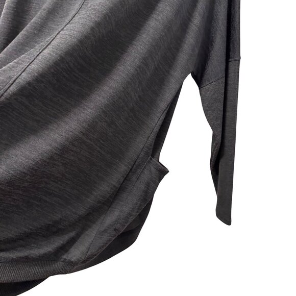 90 Degree by Reflex Gray Open-Front Cardigan Sweater With Pockets Sz 2X - Picture 11 of 12